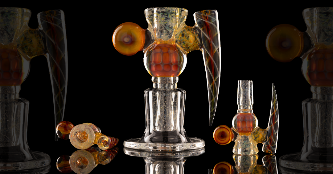 Jesse Who - Fully Worked Mega Heady 5 Hole 18mm Fumed Slide