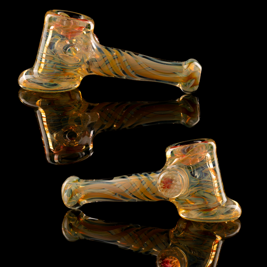 Tombstoned Glass - Fumed Hammer Pipe