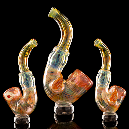 Tombstoned Glass - Rainbow Fumed Sherlock