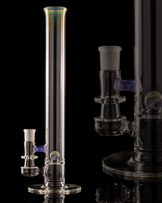Discobox Glass - 44mm Marble Natty Perc Tube - 2