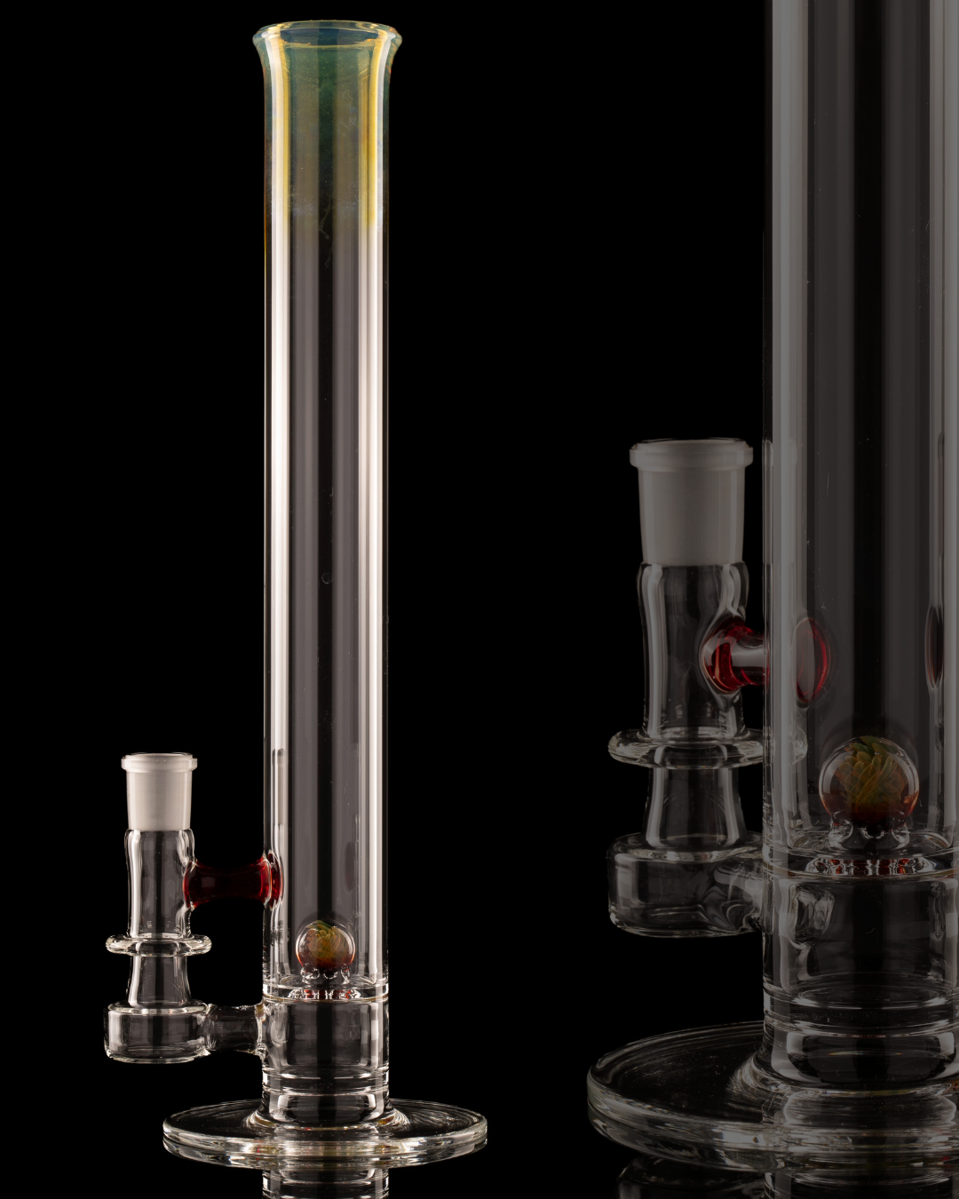 Discobox Glass - 44mm Marble Natty Perc Tube - 3