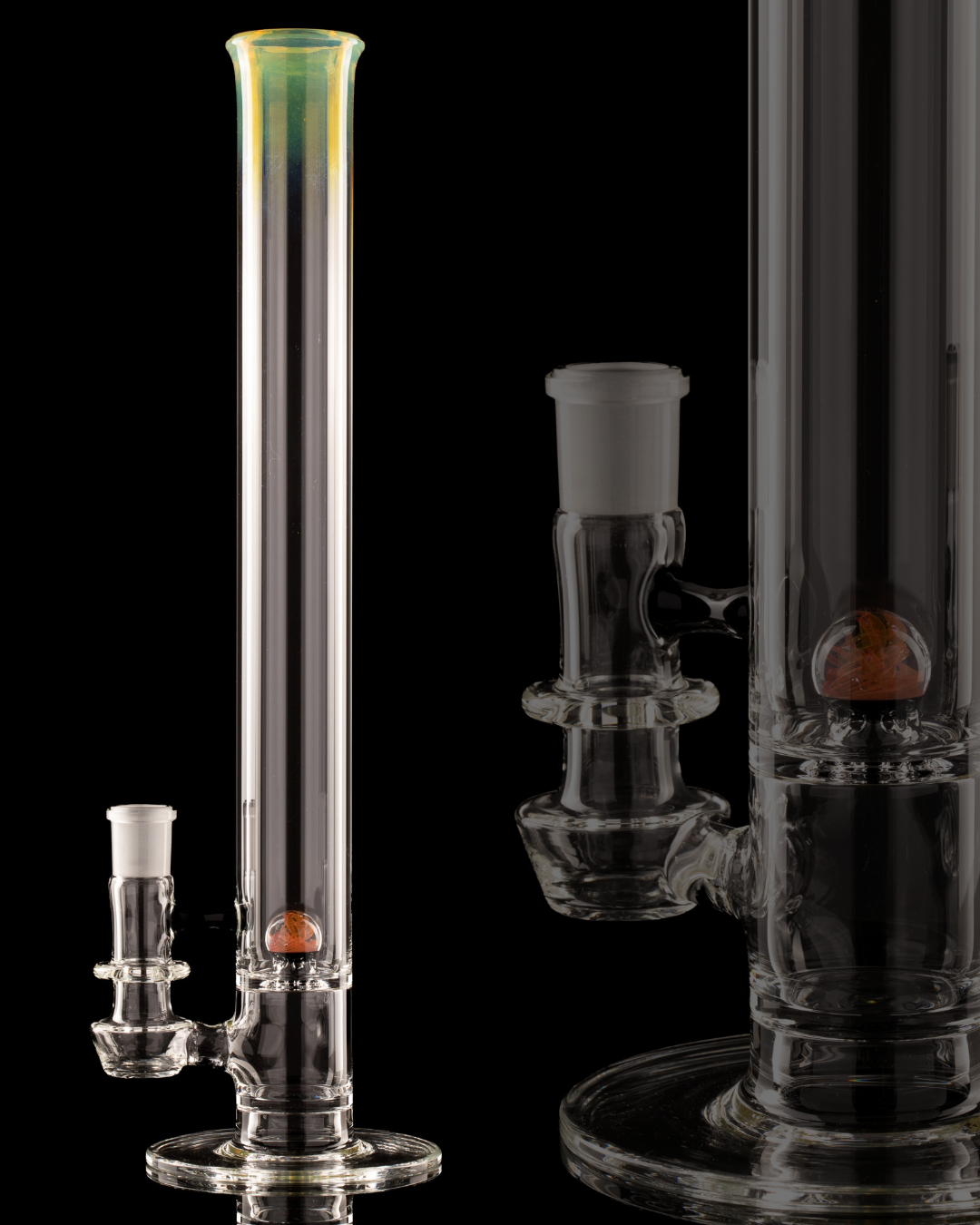 Discobox Glass - 44mm Marble Natty Perc Tube - 6