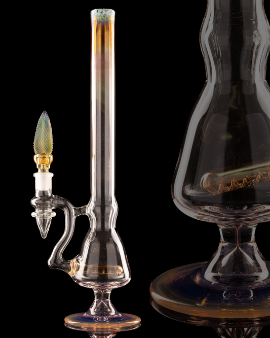 Oleg - Fumed Goblet Foot Inline Tube - 1