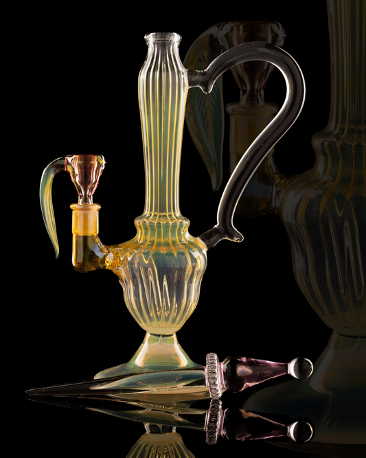 Oleg - Fumed 14mm Mini Tube W/ Handle - 1