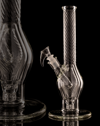 Flex Glass - Marquise Tube - Clear Scalloped
