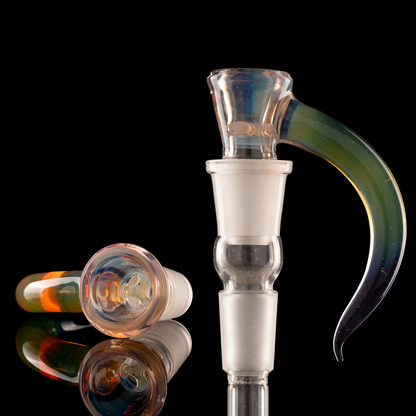 Asu Glass - 18mm 3-Hole Accented Horn Slide - Tapulite