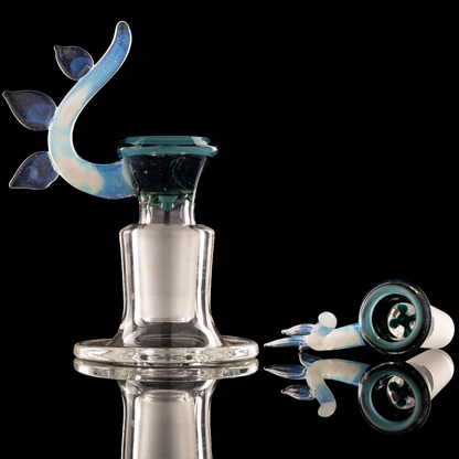 Discobox Glass - 18mm 4 Hole Crushed Opal Slide - 2