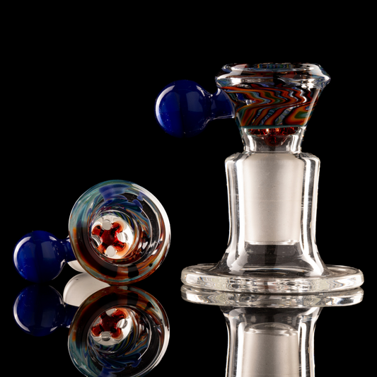Discobox Glass - 18mm 4 Hole Colour Slide - Wig Wag