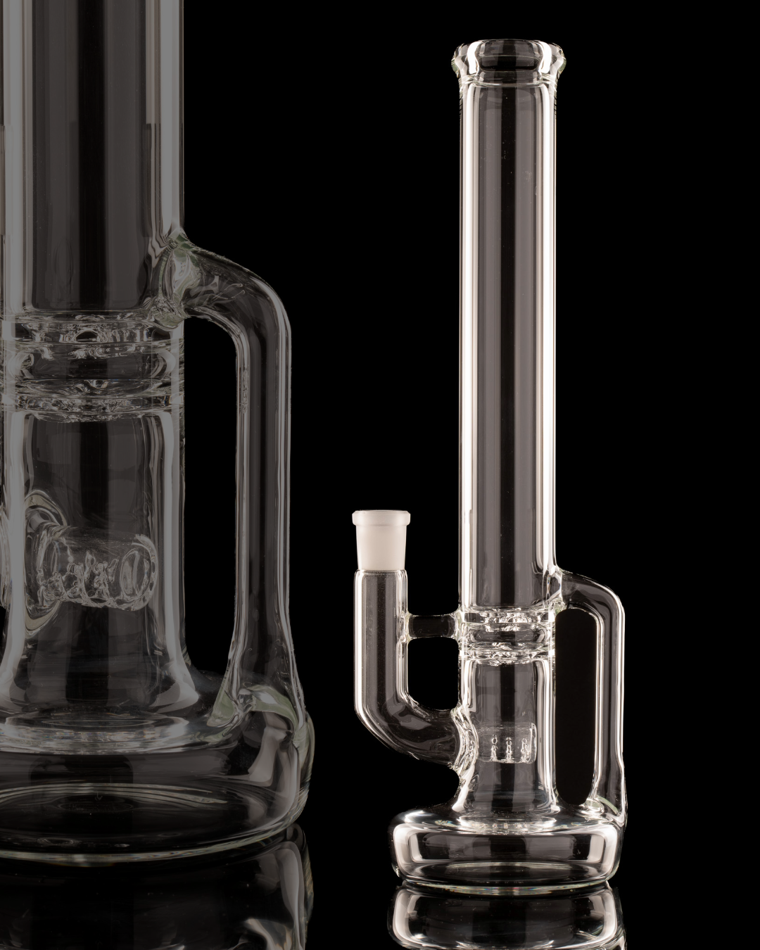 Green Belt Glass - Clear 44mm Hollow Foot Blooper W/ Drain - 1