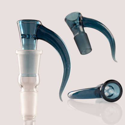 Asu Glass - Full Work 18mm 3 Hole - Blue Stardust