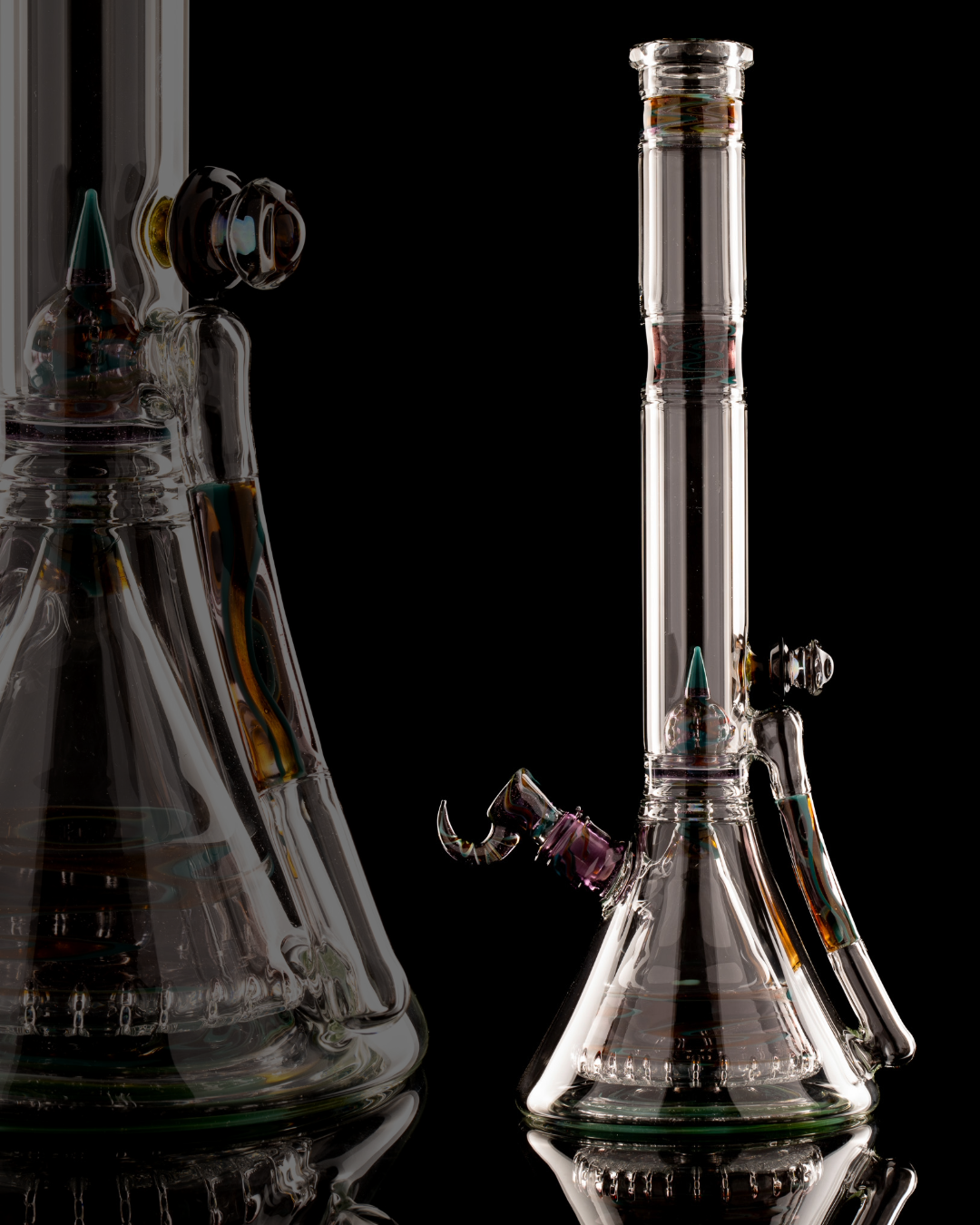 Blazed Glass - Worked Collins W/ Drain - 3