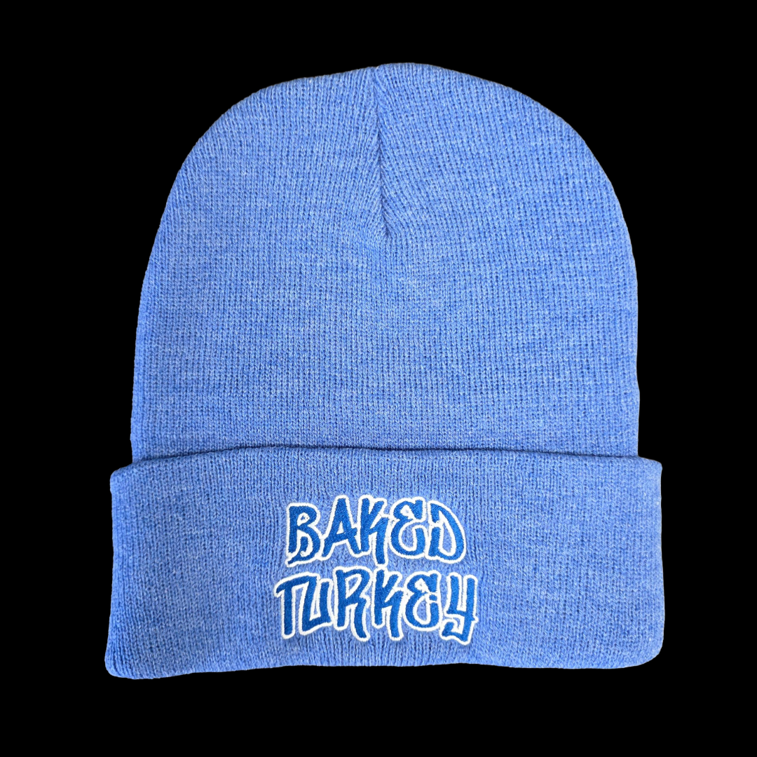Baked Goods - Beanie - Light Blue W/ Hand Style Logo