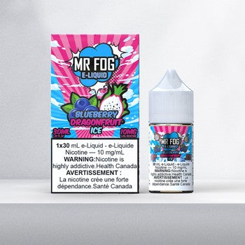 Mr Fog E-Liquide Sel - Glace aux Myrtilles et au Fruit du Dragon