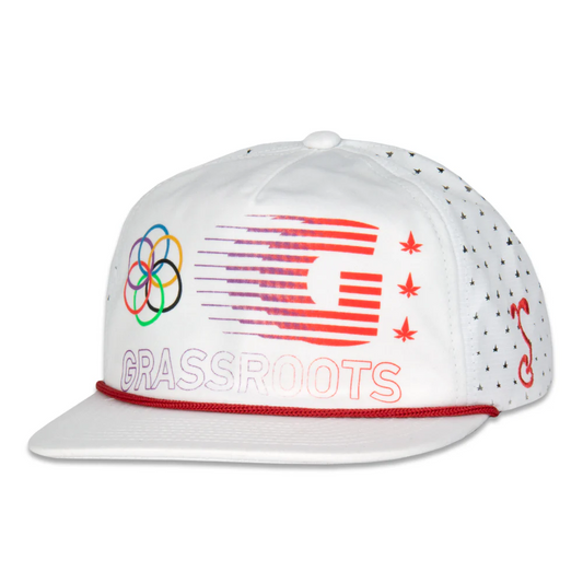 Grassroots - Bleizing White Zipperback Hat