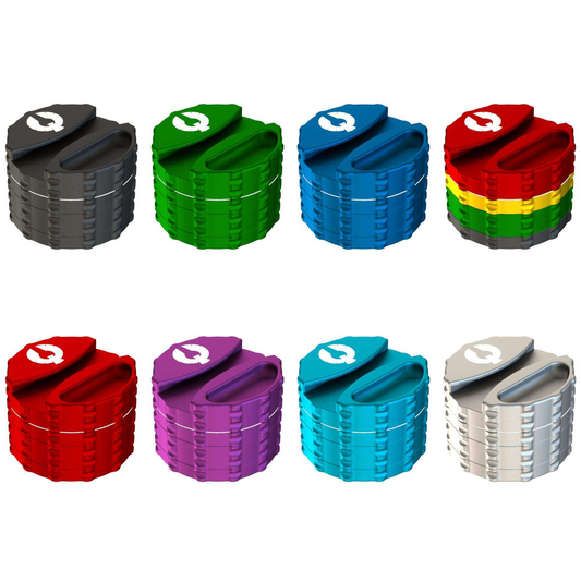 Phoenician - Pro Large 4 Piece Grinder W/ Paper Holder & Ash Tray