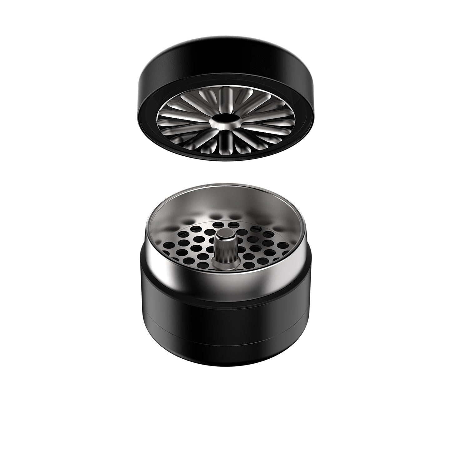 Flower Mill - Next-Gen Premium 2.5" Stainless Series - Black