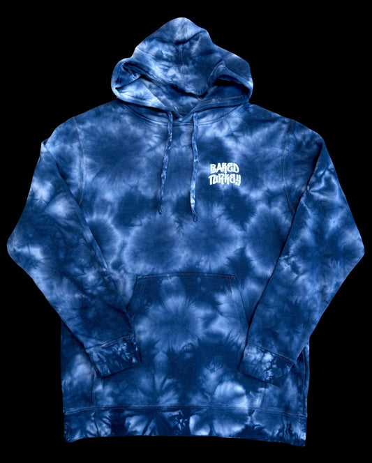 Baked Goods - Blue Tie-dye Premium Handstyle Embroidered Hoodie
