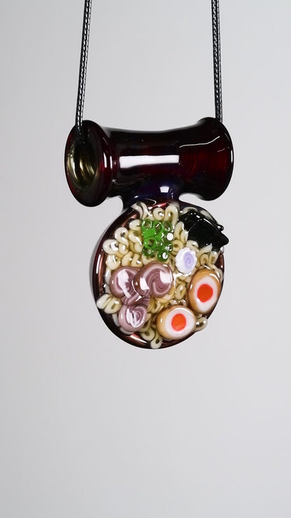 Dojo - Pheonix Over Electrum Ramen Pendant