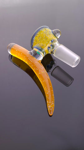 T-Rex Glass - 14mm 3 Hole Cropal Colour Slide W/ Blue Opal