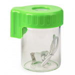 Light-Up Glass Seal Storage Jar with Magnifying Viewing - Cookies