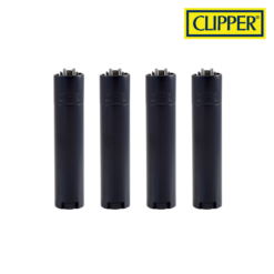 Briquet rechargeable Clipper noir mat
