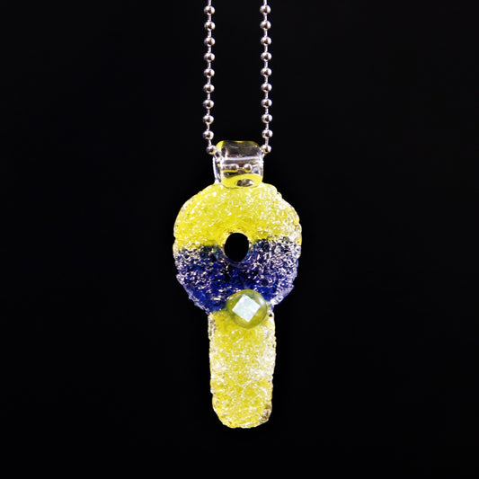 Niko Bh Glass - Opal Sour Key Pendant - 6