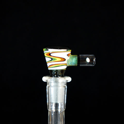Eckardt Glass - 14mm Wigwag Slide W/ Opal - 1