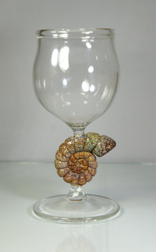 Intention - Verre à vin ammonite