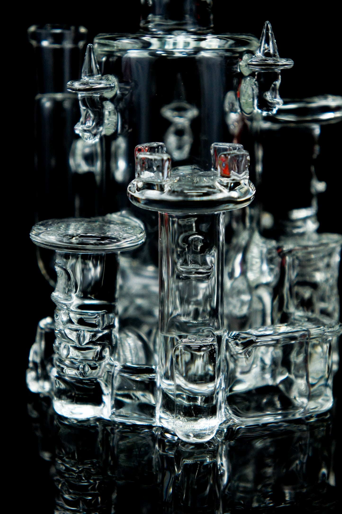 Jebb Glass - Château transparent moyen