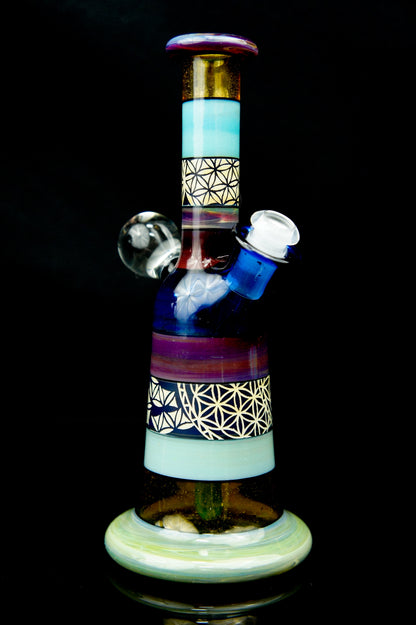 Thill Glassworks - Mini tube sculpté de 10 mm - 1