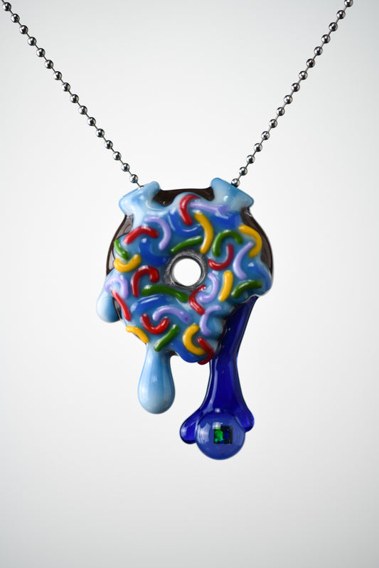 Jambear Glass - Hollow Heady Donut Pendant - 1