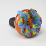 Jambear Glass - 18mm 4 Hole Full Colour Donut Push Bowl - 2