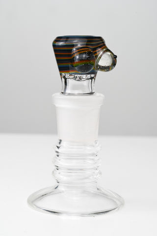 Titz Glass - 18mm 4 Hole Lineworked Boob Slide - 5
