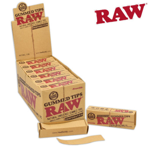Raw Tips - Gummed Perforated - Raw