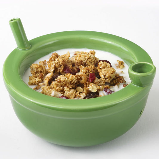 Premium Roast & Toast Ceramic Cereal Bowl w/Pipe